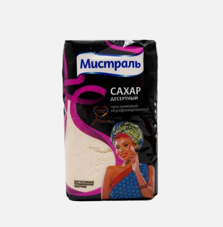Сахар Мистраль Десертный тростников нерафинированный пл/пак 900г