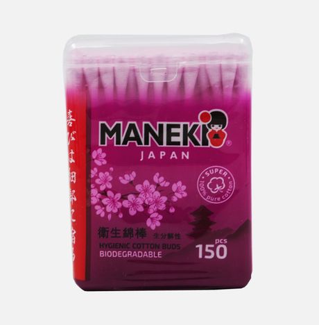 Палочки ватные Манеки Лавли гигиен розовые пл/уп 150шт