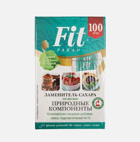 Заменитель сахара ФитПарад №10 100 саше к/к 50г