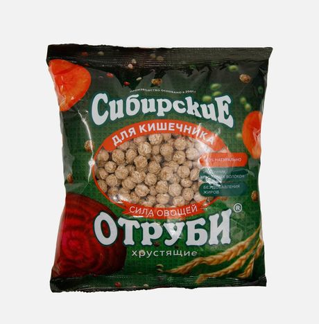 Отруби Сибирские Сила овощей хрустящие пл/пак 100г