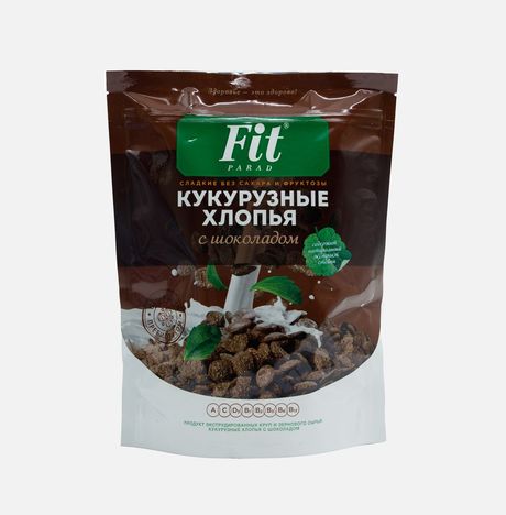 Хлопья ФитПарад кукурузные с шоколадом к/к 200г