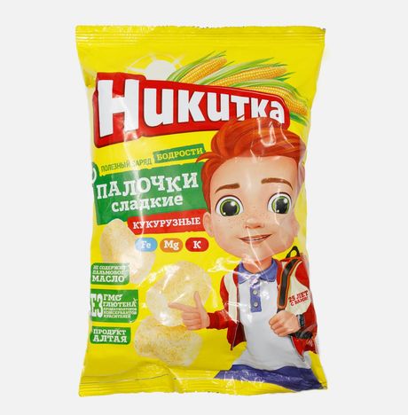 Кукурузные палочки Никитка пл/уп 55г