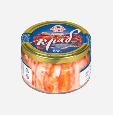 Мясо краба фаланга ст/б 200г