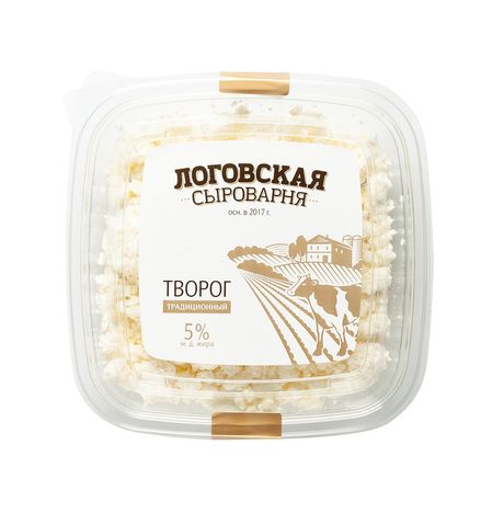 Творог Логовская сыроварня фермерский 5% пл/конт 200г