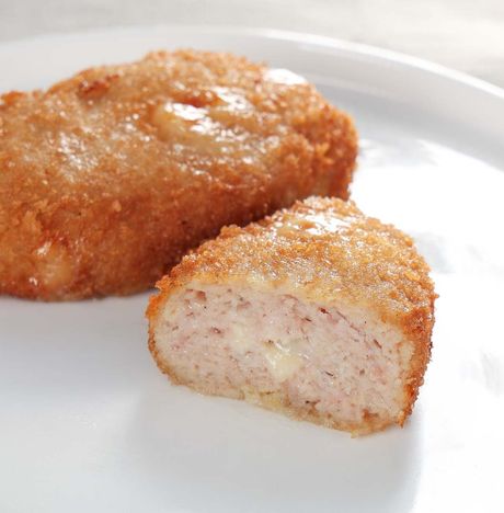 Котлеты из цыпленка с сыром жареные вес