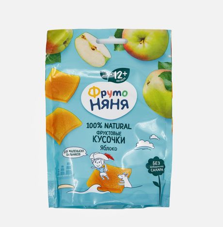 Фруктовые кусочки ФрутоНяня Яблоко б/сах с 12мес 53г