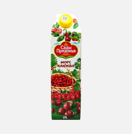 Морс Сады Придонья клюквенный т/п 1л