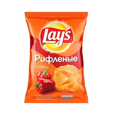 Чипсы Лэйс Паприка рифленые пл/уп 150г