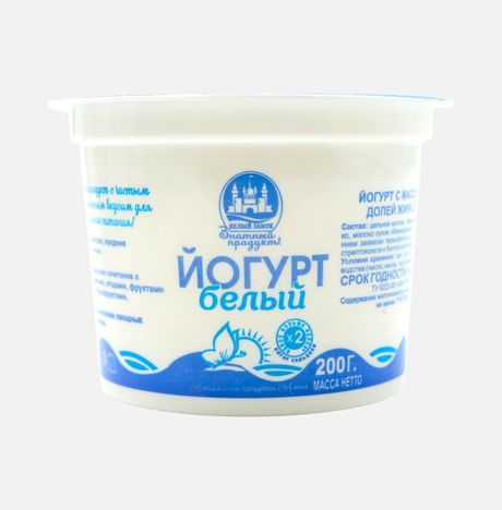 Йогурт Белый замок белый 3.5% пл/ст 200г