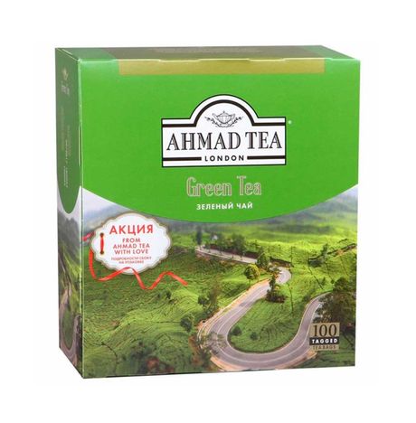 Чай Ахмад Зеленый с/я 100пак*2г