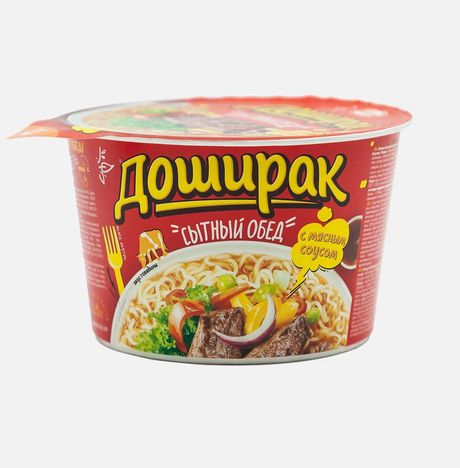 Лапша Доширак говядина с соусом пл/уп 110г