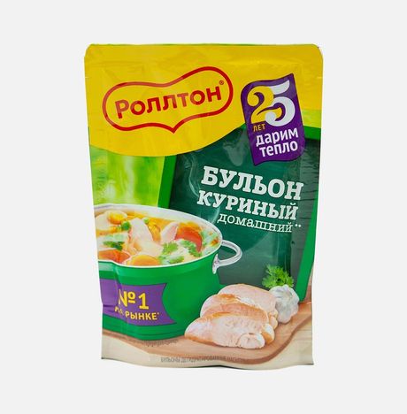 Бульон Роллтон домашний Куриный пл/уп 90г