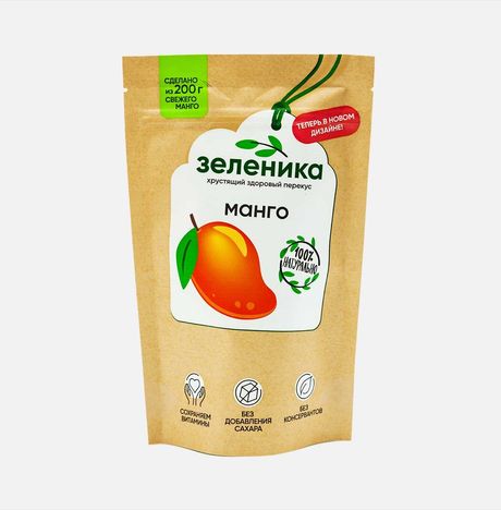 Манго Зеленика Здоровый перекус сушеный 20г
