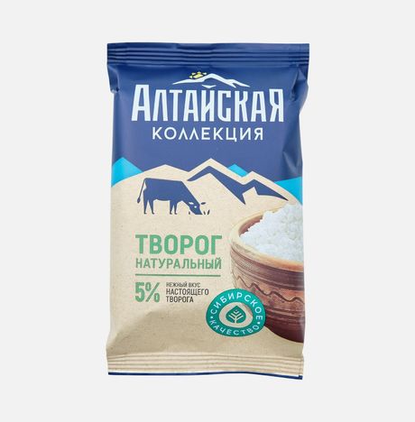 Творог Алтайская коллекция 5% фольга 180г