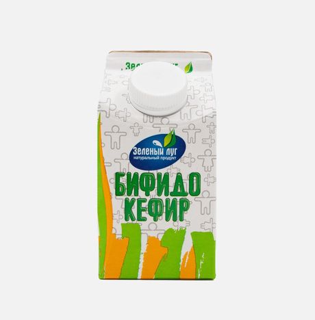 Биопродукт к/м Зеленый луг Бифидокефир 2.5% т/п 450г