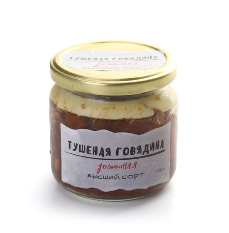 Говядина тушеная Домашняя Колбасный цех в/с ст/б 350г