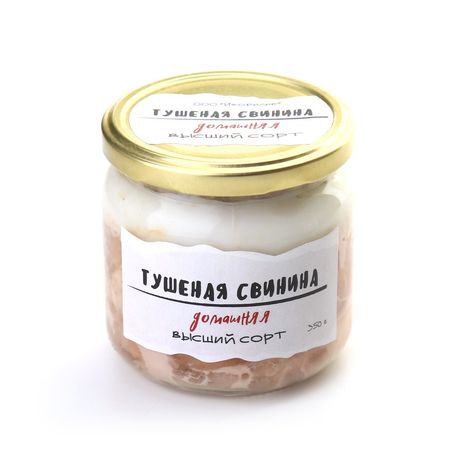 Свинина тушеная Домашняя Колбасный цех в/с ст/б 350г