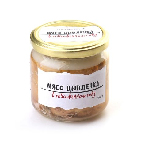 Мясо цыпленка в собственном соку Колбасный цех ст/б 350г