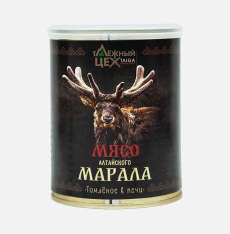 Мясо Таёжный цех марала томлёное в печи ж/б/кл 338г