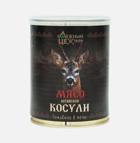 Мясо Таёжный цех косули томлёное в печи ж/б/кл 338г