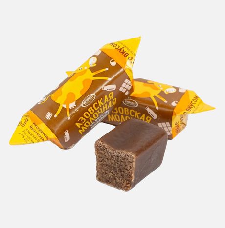 Конфеты Азовская КФ молочные ассорти вес