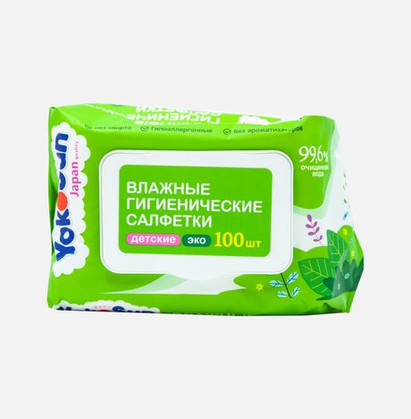 Салфетки Йокосан Эко детские влажные 100шт