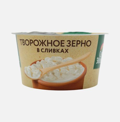 Продукт твор Село зеленое Творожное зерно в сливках 5% 130г