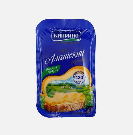 Сыр Киприно Алтайский слайсы 50% пл/уп 125г