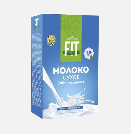 Молоко сухое ФитФил обезжиренное 1.5% к/к 300г