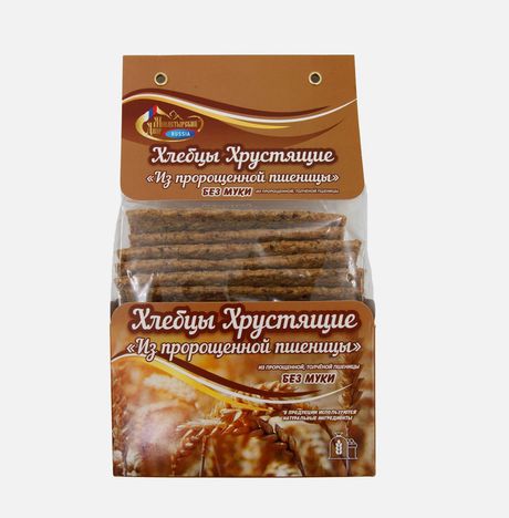 Хлебцы Монастырский Двор Хрустящие из пророщенной пшеницы 250г