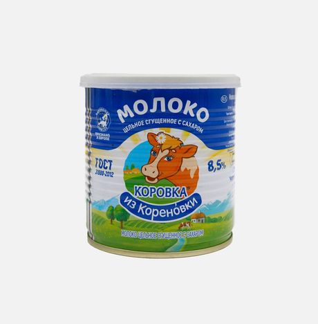 Молоко сгущ Коровка из Кореновки цельное с сахаром 8.5% ж/б 360г