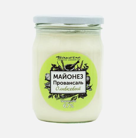 Майонез Бахетле Провансаль Оливковый 67% ст/б 460г