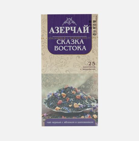 Чай Азерчай Сказка востока с яблоком/шиповником 25пак*1,8г