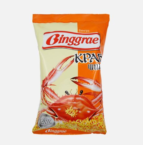 Чипсы Бингрэ Краб 50г