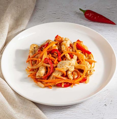 Салат Хе с мясом курицы пл/к 200г