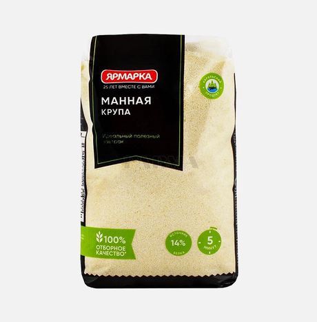 Крупа Ярмарка Манная пл/пак 600г