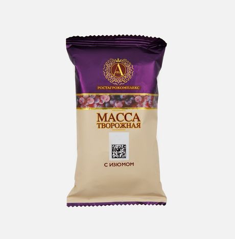 Масса творож А.Ростагрокомплекс с изюмом 13% 80г