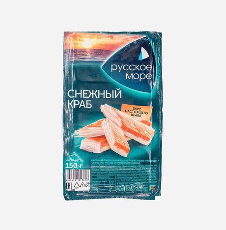 Крабовые палочки Русское море Снежный краб имит охл в/у 150г