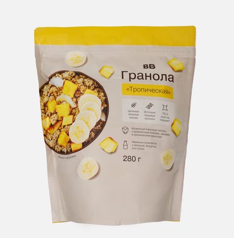 Гранола Вкусвилл Тропическая 280г