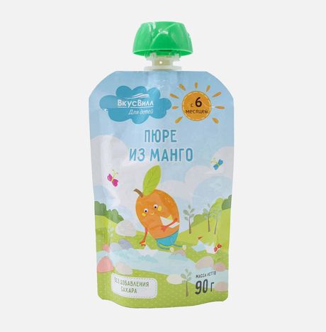Пюре Вкусвилл из манго с 6мес 90г