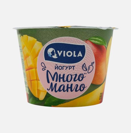 Йогурт Виола Вери Берри с манго 2.6% пл/ст 180г