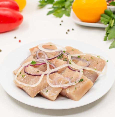 Филе сельди с луком вес