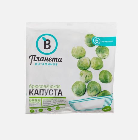 Капуста Планета Витаминов Брюссельская с/м 400г