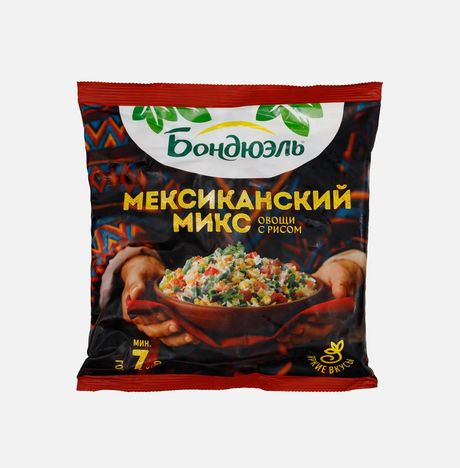 Смесь Бондюэль Мексиканский микс Овощи с рисом 400г