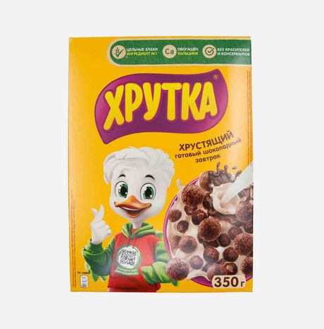 Завтрак Хрутка шоколадный к/к 350г