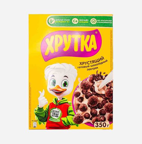 Завтрак Хрутка Дуо шоколадный к/к 350г