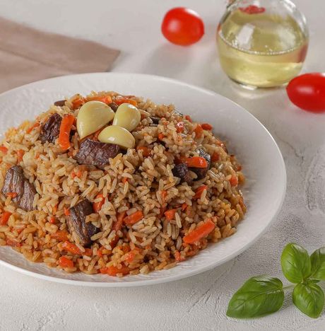 Плов с говядиной вес