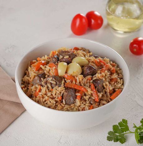 Плов с говядиной вес