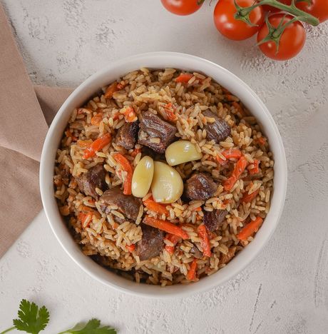 Плов с говядиной вес