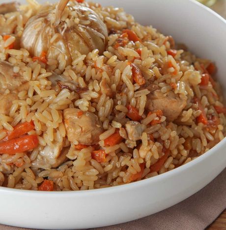Плов с курицей вес